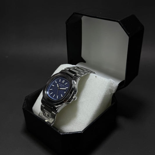 Patek Philippe Silver Classic - Blue Dial Automatic with Date