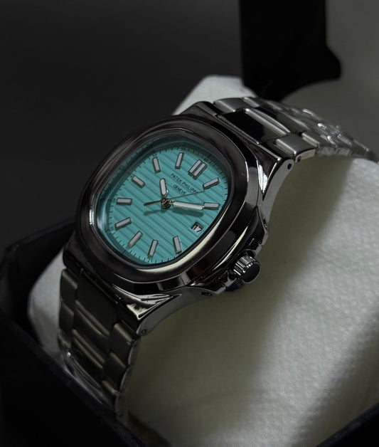 Patek Philippe Silver Classic - Sky Blue Dial Automatic with Date