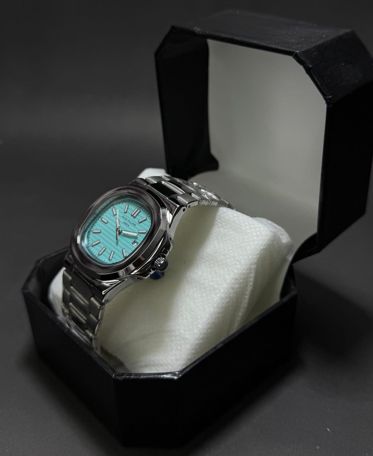 Patek Philippe Silver Classic - Sky Blue Dial Automatic with Date